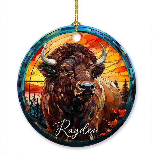 American Bison Animal Christmas Ornament 2025